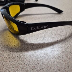 Black Sunglasses with Yellow Lenses